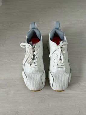 Reebok Women's White Sneakers with Light Gray Accents